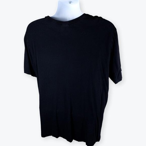 H&M Twisted Graphic Pocket Mens Black Tee L - Picture 6 of 6